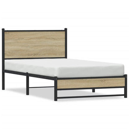 Giroletto senza Materaso in Metallo Rovere Sonoma 107x203 cm
