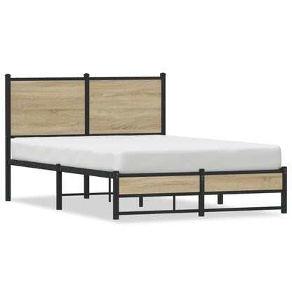 Giroletto senza Materaso in Metallo Rovere Sonoma 120x190 cm