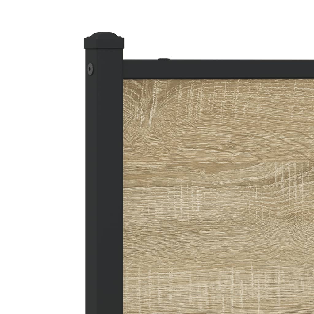 Giroletto senza Materaso in Metallo Rovere Sonoma 137x190 cm
