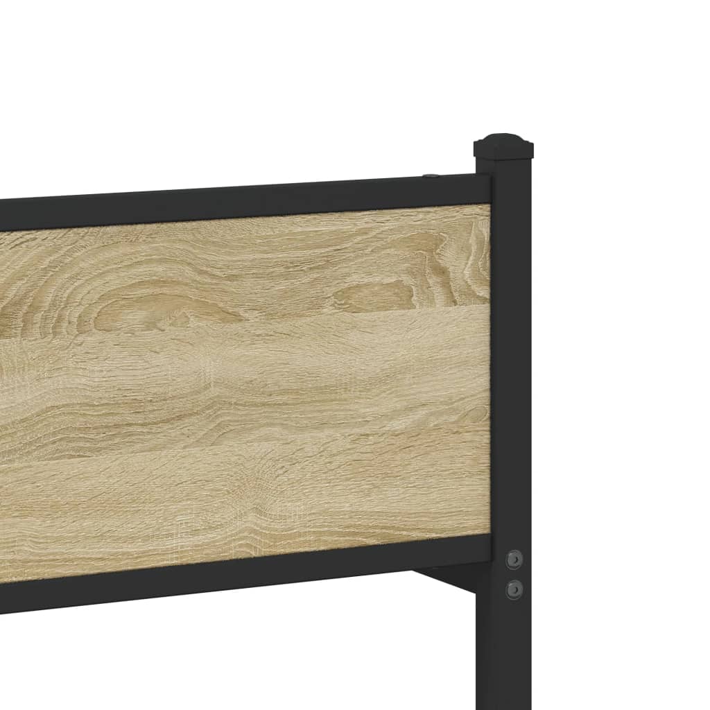 Giroletto senza Materaso in Metallo Rovere Sonoma 75x190 cm
