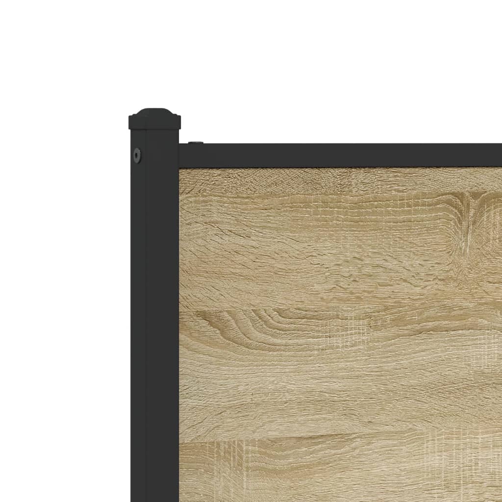 Giroletto senza Materaso in Metallo Rovere Sonoma 75x190 cm