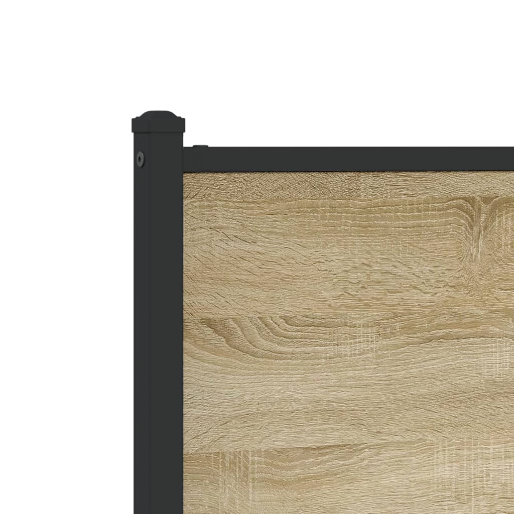 Giroletto senza Materaso in Metallo Rovere Sonoma 80x200 cm