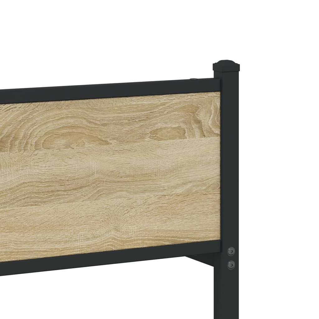 Giroletto senza Materaso in Metallo Rovere Sonoma 100x200 cm