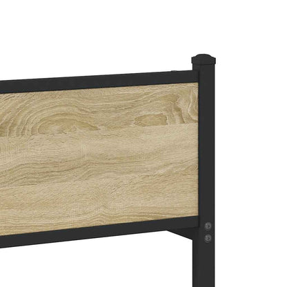 Giroletto senza Materaso in Metallo Rovere Sonoma 120x190 cm - homemem39