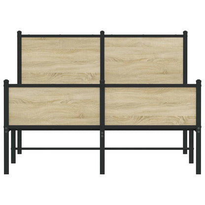Giroletto senza Materaso in Metallo Rovere Sonoma 120x200 cm | homemem39