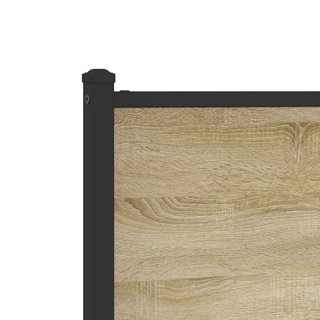 Giroletto senza Materaso in Metallo Rovere Sonoma 120x200 cm