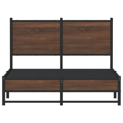 Giroletto senza Materasso in Metallo Rovere Marrone 120x190 cm - homemem39