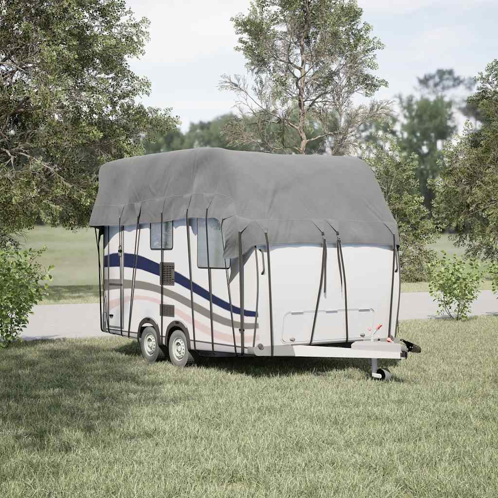 Telo per Roulotte Grigio 500x300 cm in Tessuto Non Tessuto | homemem39