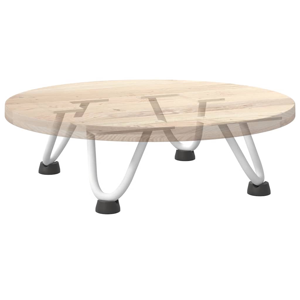 Gambe a forcina per tavolino 4 pz bianche 10 cm