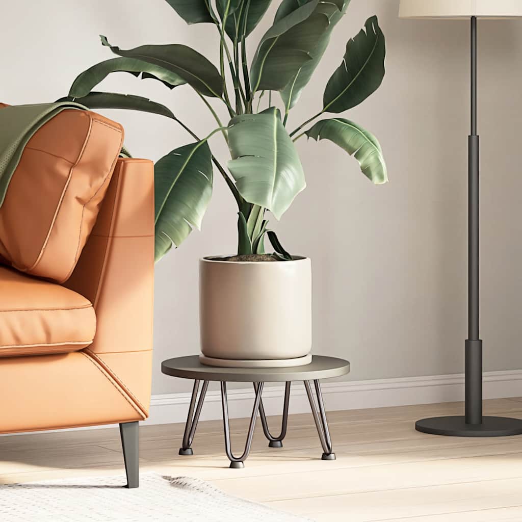 Gambe a forcina per tavolino 4 pz in acciaio naturale 20 cm