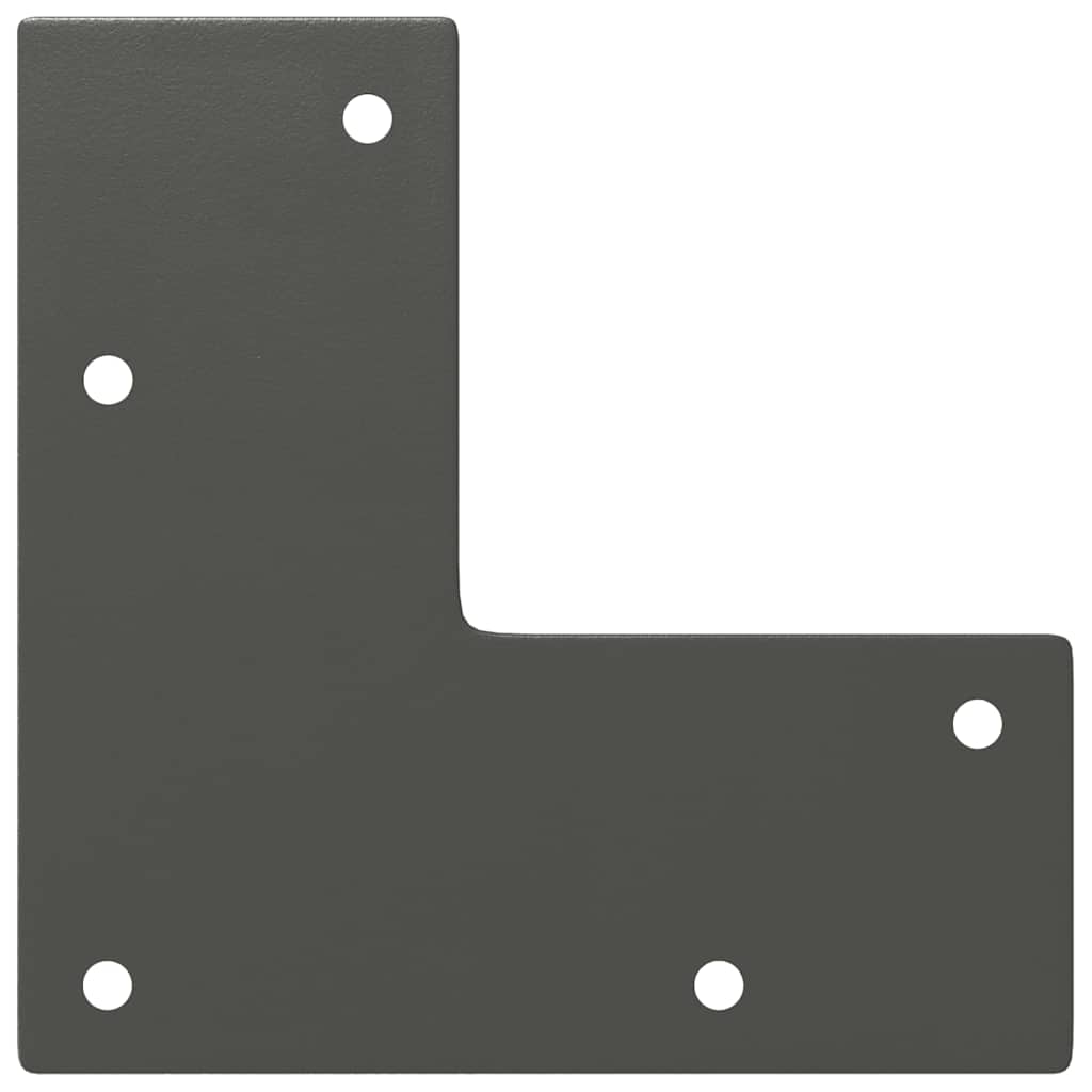 Gambe a forcina per tavolino 4 pz antracite 30 cm