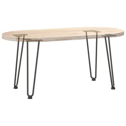 Gambe a forcina per tavolino da caffè 4 pz nere 42 cm