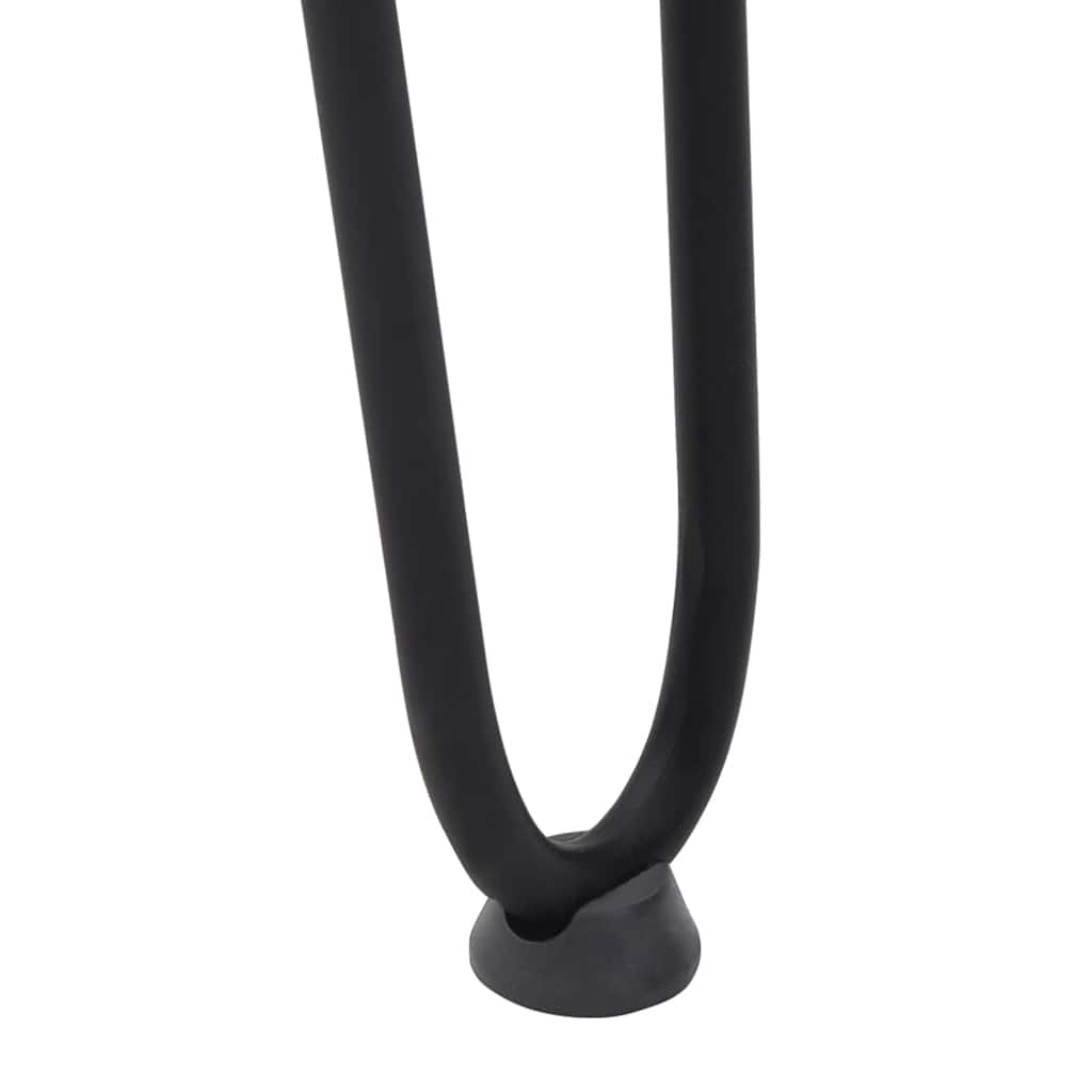 Gambe a forcina per tavolino da caffè 4 pz nere 42 cm