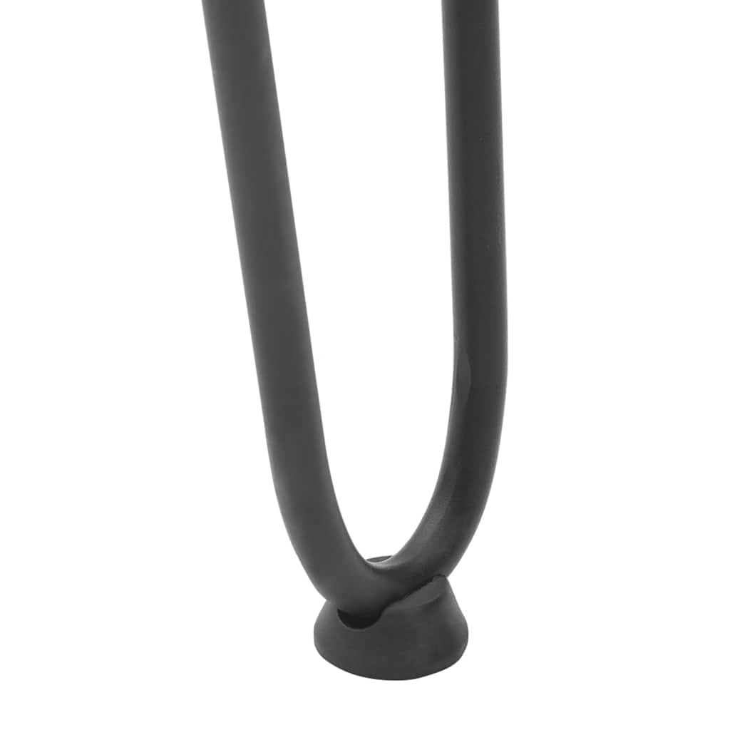 Gambe a forcina per tavolino 4 pz antracite 42 cm
