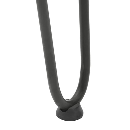 Gambe a forcina per tavolino 4 pz antracite 42 cm