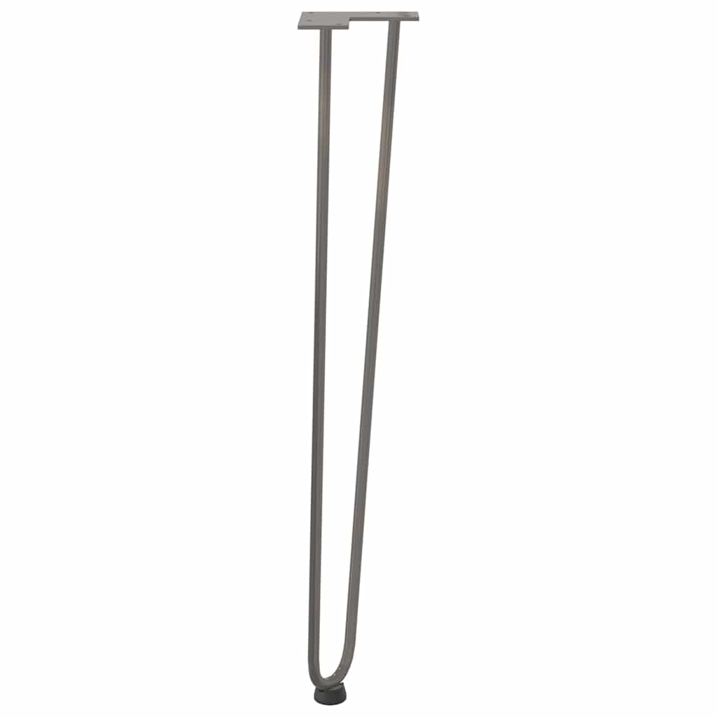 Gambe Tavolo a Forcina 4 pz 72 cm Acciaio Massiccio