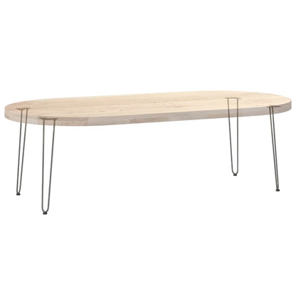 Gambe a forcina per tavoli consolle 4 pz acciaio naturale 72 cm