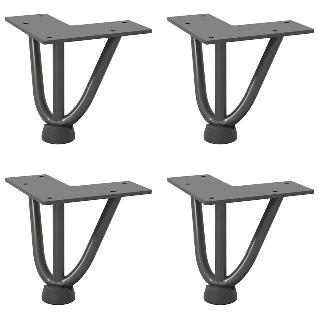 Gambe a forcina per tavolino 4 pz in 10 cm