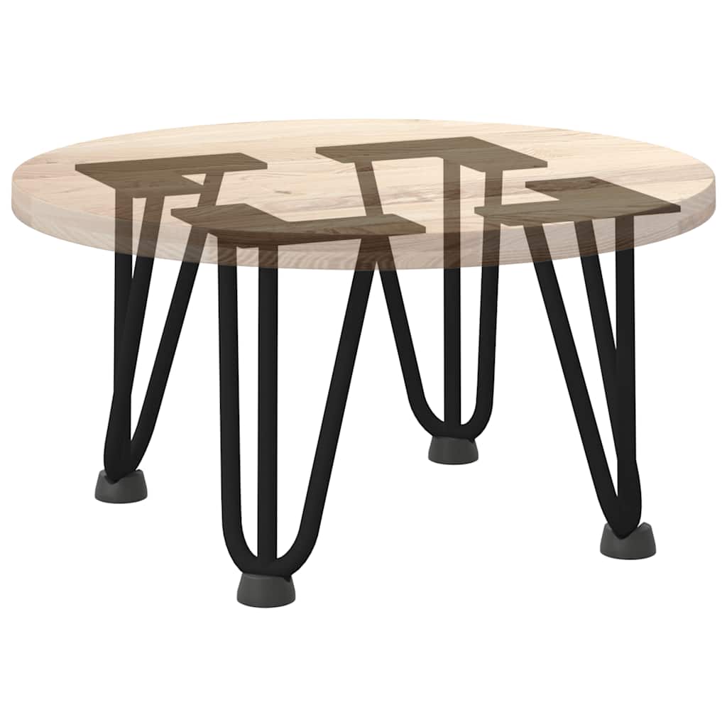 Gambe a forcina per tavolino da caffè 4 pz nere 20 cm