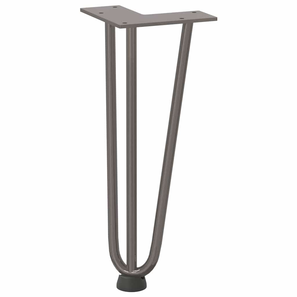 Gambe Tavolo a Forcina 4 pz 30 cm Acciaio Massiccio