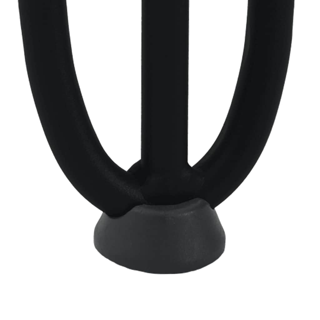 Gambe a forcina per tavolino da caffè 4 pz nere 42 cm
