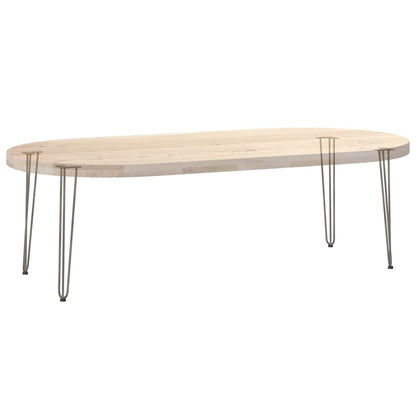 Gambe a forcina per tavoli consolle 4 pz acciaio naturale 72 cm