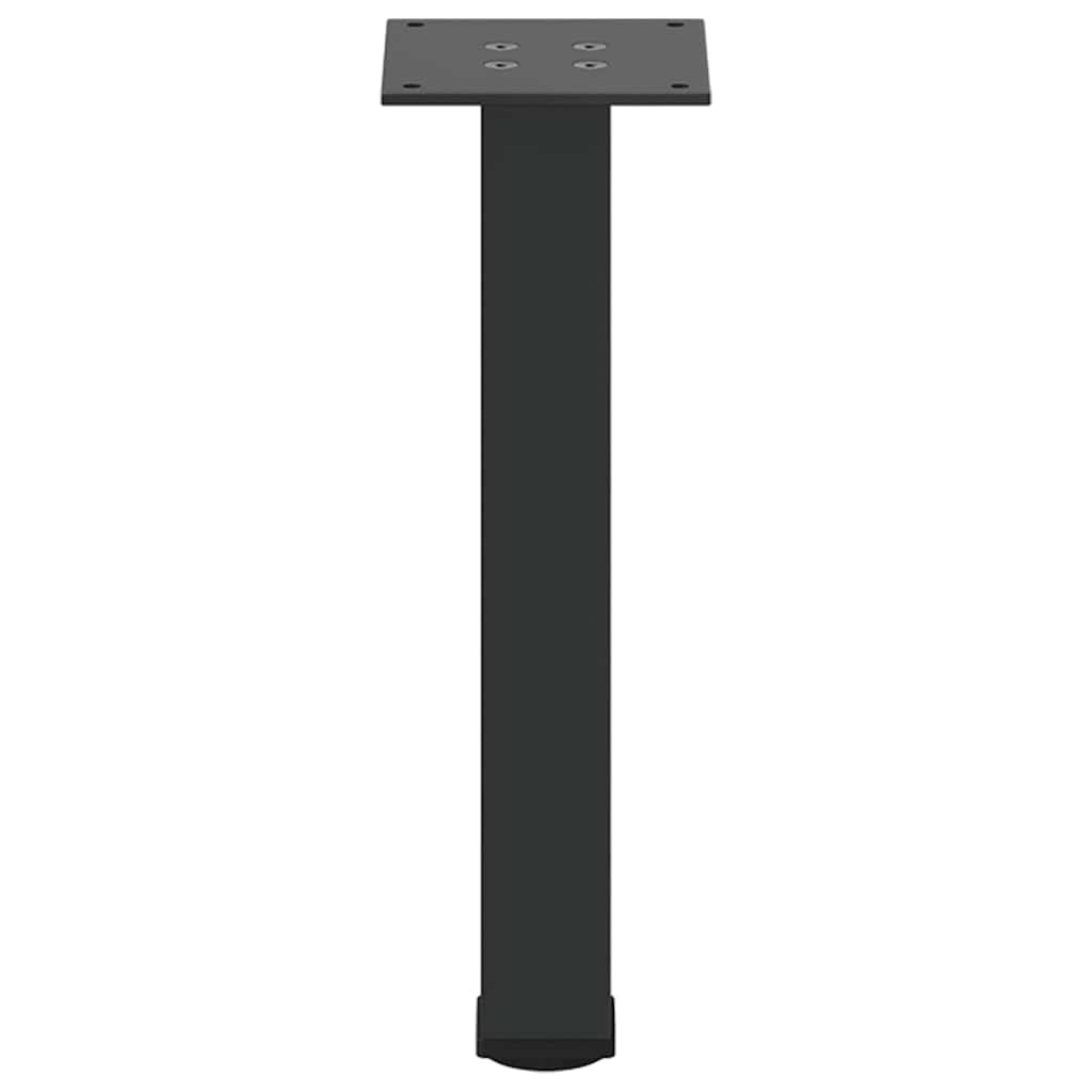 Gambe per Tavolino da Caffè 4 pz Nere 30-32 cm Acciaio