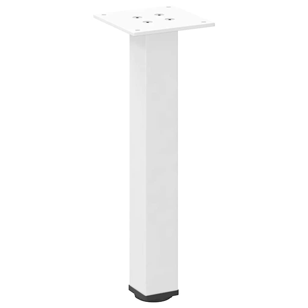 Gambe per Tavolino 4 pz Bianco 30-32 cm Acciaio