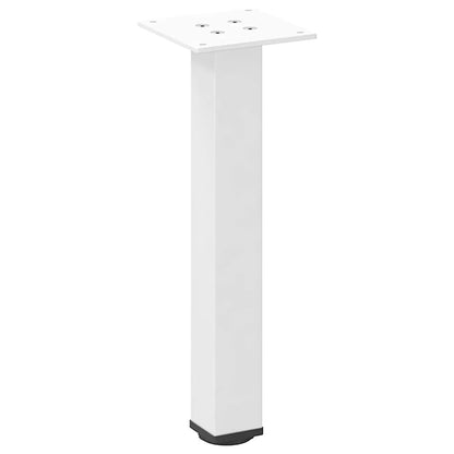 Gambe per Tavolino 4 pz Bianco 30-32 cm Acciaio