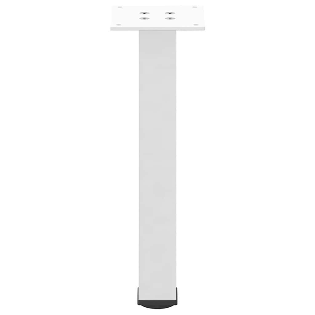 Gambe per Tavolino 4 pz Bianco 30-32 cm Acciaio