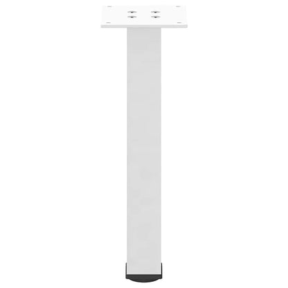 Gambe per Tavolino 4 pz Bianco 30-32 cm Acciaio