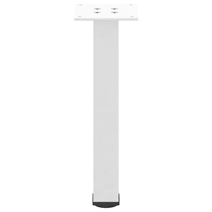 Gambe per Tavolino 4 pz Bianco 30-32 cm Acciaio