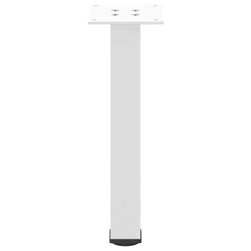 Gambe per Tavolino da Caffè 4 pz Bianche 30-32 cm Acciaio