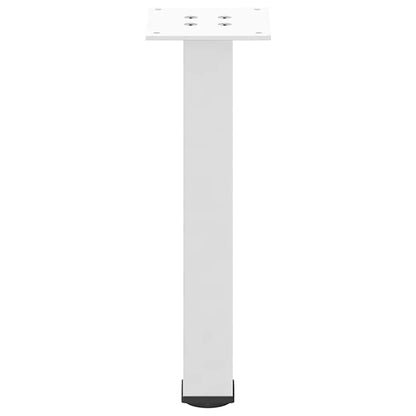 Gambe per Tavolino da Caffè 4 pz Bianche 30-32 cm Acciaio