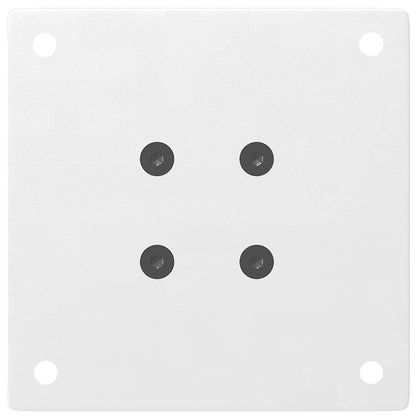 Gambe per Tavolino da Caffè 4 pz Bianche 30-32 cm Acciaio