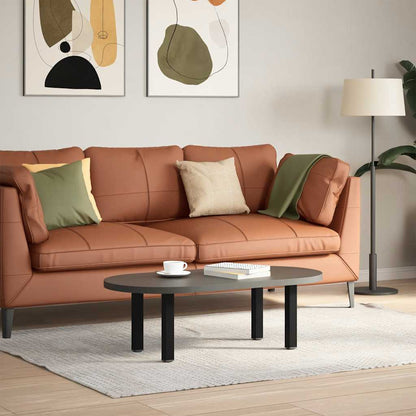 Gambe per Tavolino da Caffè 4 pz Nere 42-44 cm Acciaio