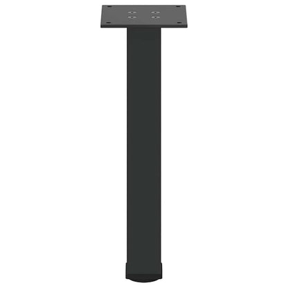 Gambe per Tavolino da Caffè 4 pz Nere 42-44 cm Acciaio