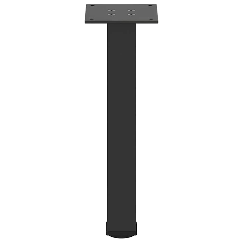 Gambe per Tavolino da Caffè 4 pz Nere 42-44 cm Acciaio