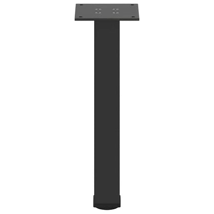 Gambe per Tavolino da Caffè 4 pz Nere 42-44 cm Acciaio