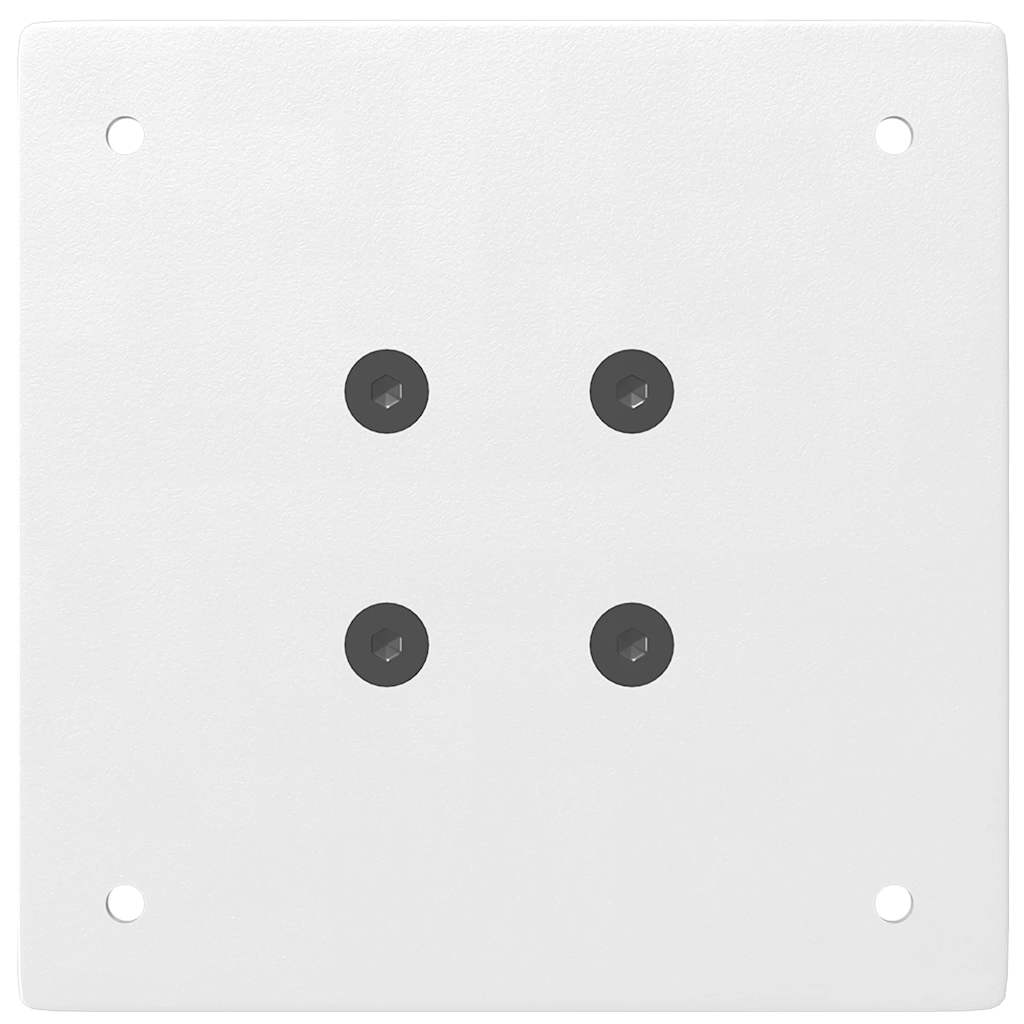 Gambe per tavolo consolle 4 pz Bianche 72-74 cm Acciaio - homemem39