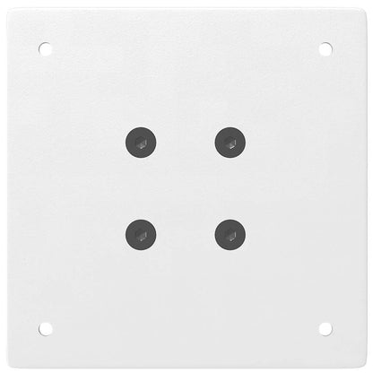 Gambe per tavolo consolle 4 pz Bianche 72-74 cm Acciaio - homemem39