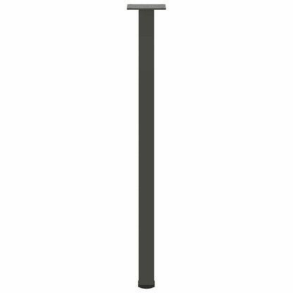Gambe per tavolo consolle 4 pz Antracite 72-74 cm Acciaio