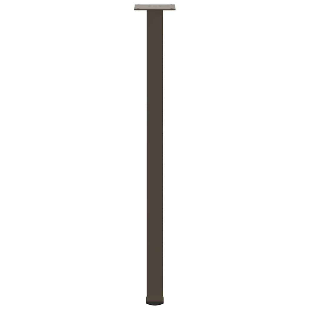 Gambe per tavolo consolle 4 pz in acciaio naturale 72-74 cm