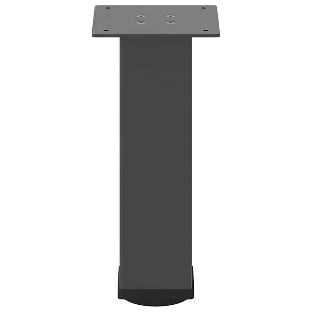 Gambe per tavolino 4 pz Antracite 30-32 cm Acciaio