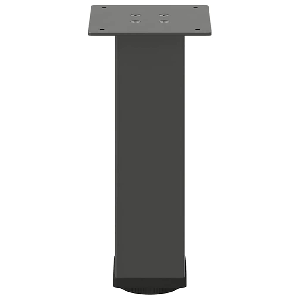 Gambe per tavolino 4 pz Antracite 30-32 cm Acciaio