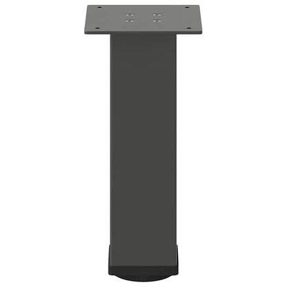 Gambe per tavolino 4 pz Antracite 30-32 cm Acciaio