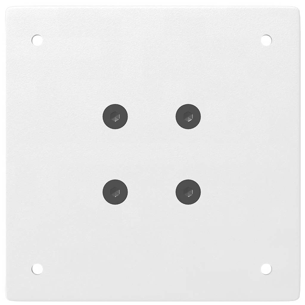 Gambe per Tavolino da Caffè 4 pz Bianche 42-44 cm Acciaio