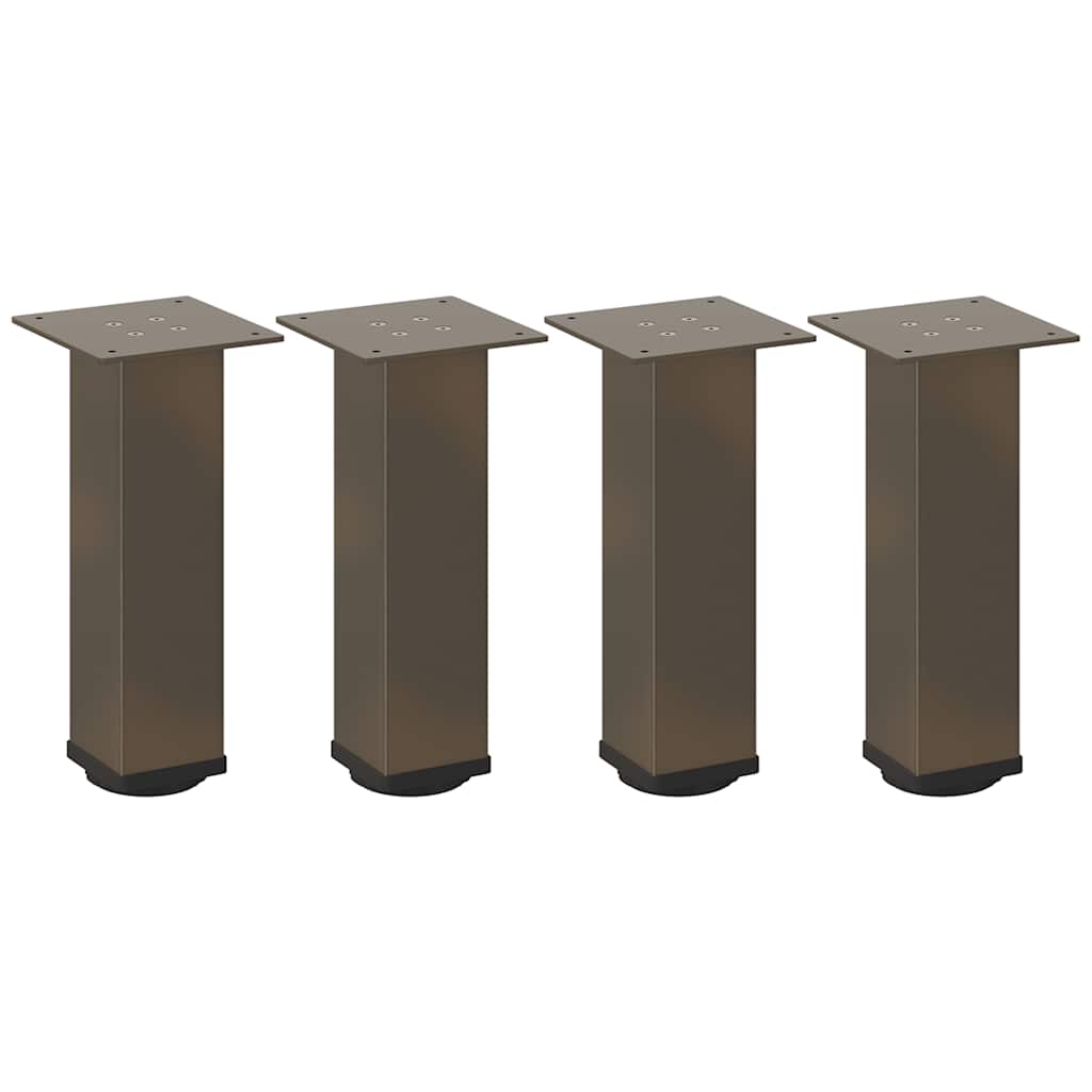 Gambe per Tavolino da Caffè 4 pz Naturale 42-44 cm Acciaio