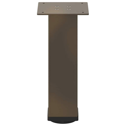 Gambe per Tavolino da Caffè 4 pz Naturale 42-44 cm Acciaio