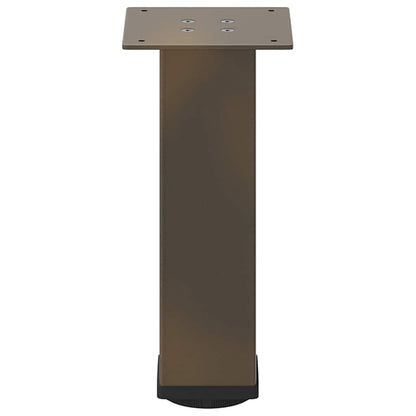 Gambe per Tavolino da Caffè 4 pz Naturale 42-44 cm Acciaio